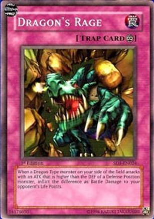 Dragon's Rage [SD1-EN024] - Structure Deck: Dragon's Roar Unlimited - Common / Short Print - Trinity Hobby