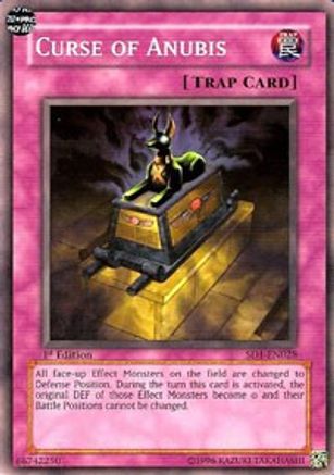 Curse of Anubis [SD1-EN028] - Structure Deck: Dragon's Roar 1st Edition - Common / Short Print - Trinity Hobby