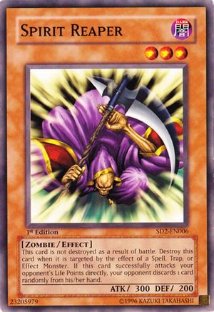 Spirit Reaper [SD2-EN006] - Structure Deck: Zombie Madness Unlimited - Common / Short Print - Trinity Hobby