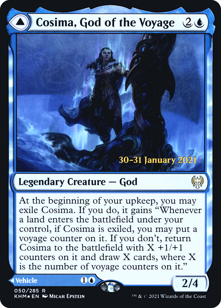 Cosima, God of the Voyage // The Omenkeel [Kaldheim Prerelease Promos] - Trinity Hobby