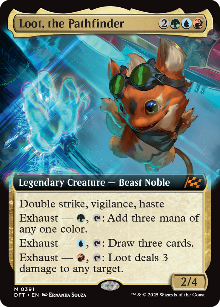 Loot, the Pathfinder (Extended Art) [Aetherdrift] - Trinity Hobby