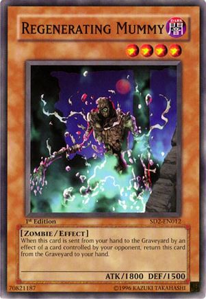 Regenerating Mummy [SD2-EN012] - Structure Deck: Zombie Madness 1st Edition - Common / Short Print - Trinity Hobby