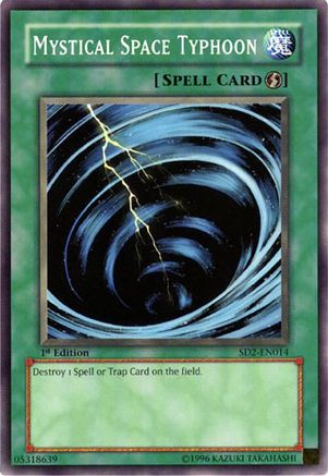 Mystical Space Typhoon [SD2-EN014] - Structure Deck: Zombie Madness 1st Edition - Common / Short Print - Trinity Hobby