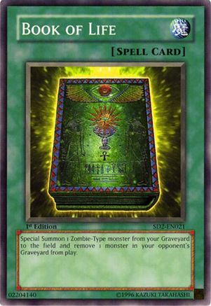 Book of Life [SD2-EN021] - Structure Deck: Zombie Madness Unlimited - Common / Short Print - Trinity Hobby