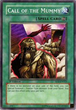 Call of the Mummy [SD2-EN022] - Structure Deck: Zombie Madness 1st Edition - Common / Short Print - Trinity Hobby