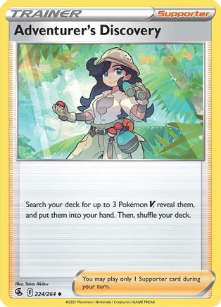 Adventurer's Discovery (224/264) [Sword & Shield: Fusion Strike] - Trinity Hobby