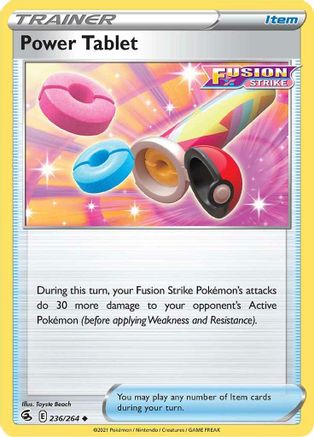 Power Tablet (236/264) [Sword & Shield: Fusion Strike] - Trinity Hobby