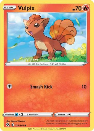 Vulpix (029/264) [Sword & Shield: Fusion Strike] - Trinity Hobby