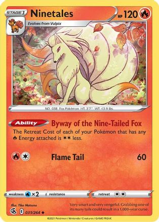 Ninetales (031/264) [Sword & Shield: Fusion Strike] - Trinity Hobby