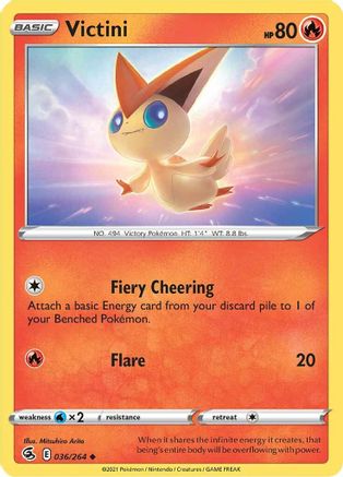 Victini (036/264) [Sword & Shield: Fusion Strike] - Trinity Hobby