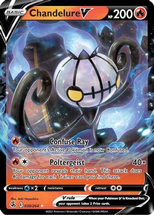 Chandelure V (039/264) [Sword & Shield: Fusion Strike] - Trinity Hobby