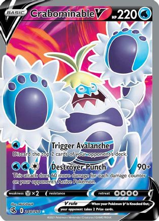 Crabominable V (248/264) [Sword & Shield: Fusion Strike] - Trinity Hobby