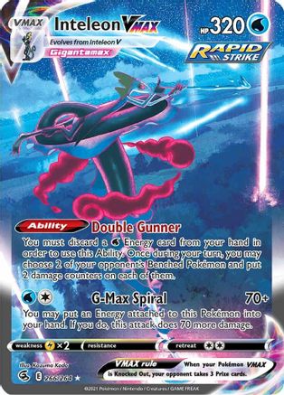 Inteleon VMAX (266/264) [Sword & Shield: Fusion Strike] - Trinity Hobby