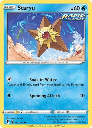 Staryu (052/264) [Sword & Shield: Fusion Strike] - Trinity Hobby