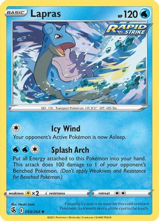 Lapras (054/264) [Sword & Shield: Fusion Strike] - Trinity Hobby