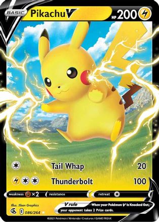 Pikachu V (086/264) [Sword & Shield: Fusion Strike] - Trinity Hobby