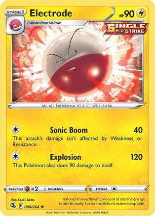Electrode (088/264) [Sword & Shield: Fusion Strike] - Trinity Hobby