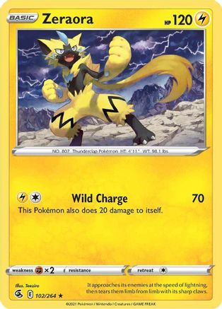 Zeraora (102/264) [Sword & Shield: Fusion Strike] - Trinity Hobby