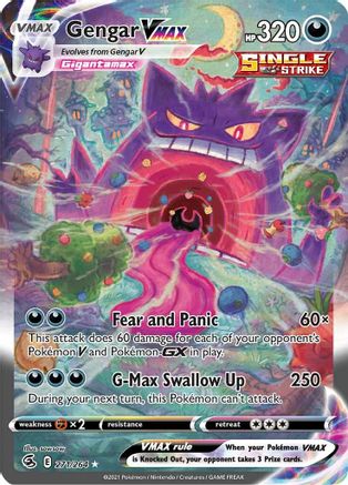Gengar VMAX (271/264) [Sword & Shield: Fusion Strike] - Trinity Hobby