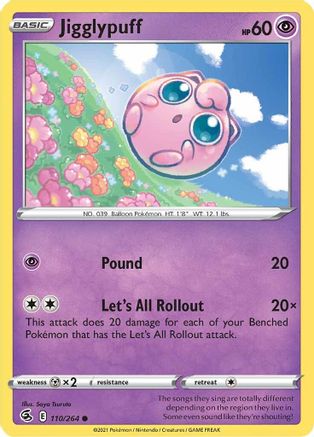 Jigglypuff (110/264) [Sword & Shield: Fusion Strike] - Trinity Hobby