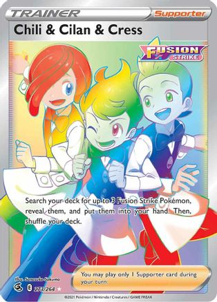 Chili & Cilan & Cress (273/264) [Sword & Shield: Fusion Strike] - Trinity Hobby