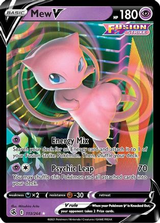 Mew V (113/264) [Sword & Shield: Fusion Strike] - Trinity Hobby