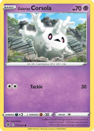 Galarian Corsola (117/264) [Sword & Shield: Fusion Strike] - Trinity Hobby