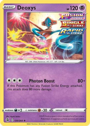 Deoxys (120/264) [Sword & Shield: Fusion Strike] - Trinity Hobby