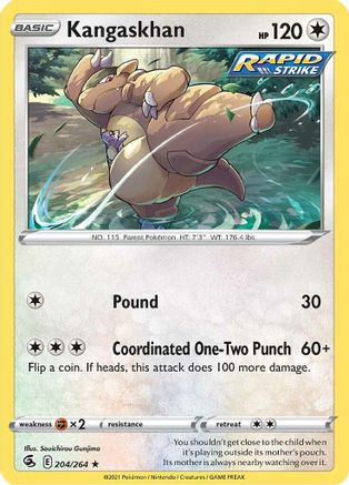 Kangaskhan (204/264) [Sword & Shield: Fusion Strike] - Trinity Hobby