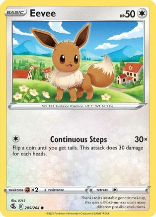 Eevee (205/264) [Sword & Shield: Fusion Strike] - Trinity Hobby
