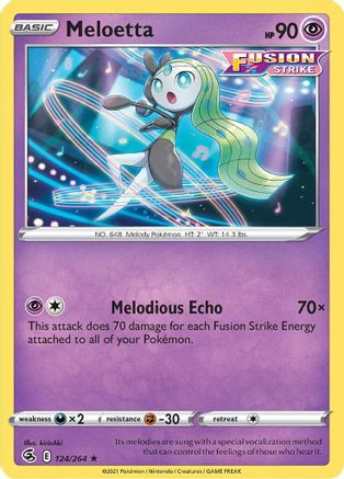 Meloetta (124/264) [Sword & Shield: Fusion Strike] - Trinity Hobby