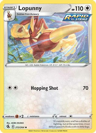 Lopunny (213/264) [Sword & Shield: Fusion Strike] - Trinity Hobby