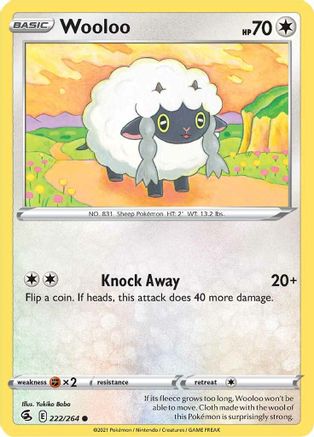 Wooloo (222/264) [Sword & Shield: Fusion Strike] - Trinity Hobby