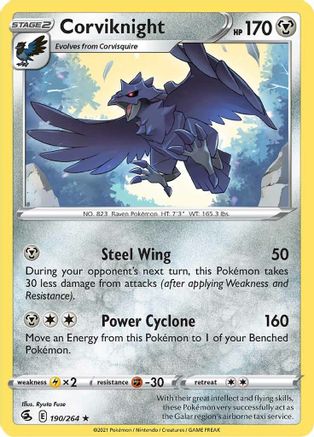 Corviknight (190/264) [Sword & Shield: Fusion Strike] - Trinity Hobby