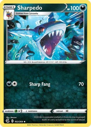 Sharpedo (163/264) [Sword & Shield: Fusion Strike] - Trinity Hobby