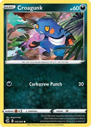 Croagunk (165/264) [Sword & Shield: Fusion Strike] - Trinity Hobby