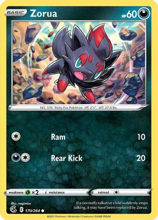 Zorua (170/264) [Sword & Shield: Fusion Strike] - Trinity Hobby