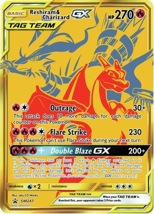 Reshiram & Charizard GX (SM247) [Sun & Moon: Black Star Promos] - Trinity Hobby