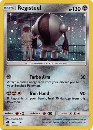 Registeel (68/111) (Cosmos Holo) [Sun & Moon: Crimson Invasion] - Trinity Hobby