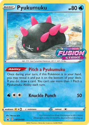 Pyukumuku (SWSH169) (Prerelease Promo) [Sword & Shield: Black Star Promos] - Trinity Hobby