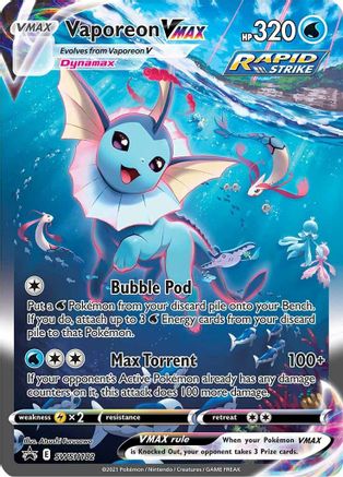 Vaporeon VMAX (SWSH182) [Sword & Shield: Black Star Promos] - Trinity Hobby