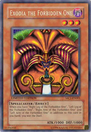 Exodia the Forbidden One [MC1-EN001] Secret Rare - Trinity Hobby
