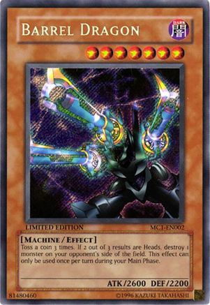 Barrel Dragon [MC1-EN002] - Master Collection Volume 1 Limited - Secret Rare - Trinity Hobby