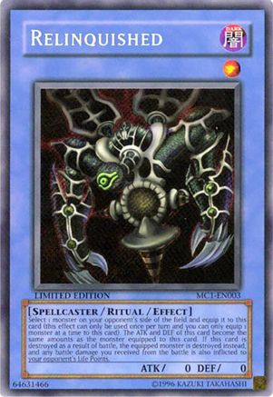 Relinquished [MC1-EN003] - Master Collection Volume 1 Limited - Secret Rare - Trinity Hobby