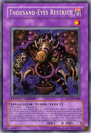 Thousand-Eyes Restrict [MC1-EN004] Secret Rare - Trinity Hobby