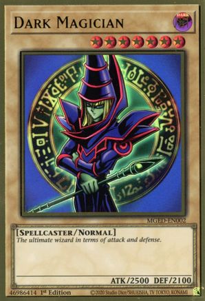 Dark Magician (Alternate Art) [MGED-EN002] Gold Rare - Trinity Hobby