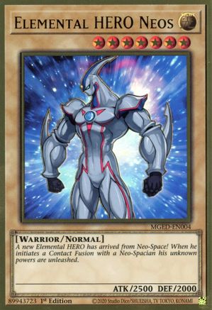 Elemental HERO Neos [MGED-EN004] Gold Rare - Trinity Hobby