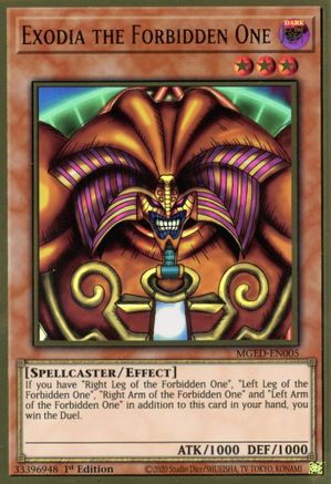 Exodia the Forbidden One [MGED-EN005] Gold Rare - Trinity Hobby