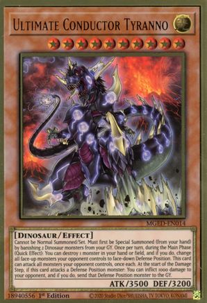 Ultimate Conductor Tyranno [MGED-EN014] Gold Rare - Trinity Hobby