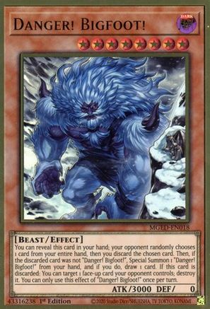 Danger! Bigfoot! (Alternate Art) [MGED-EN018] Gold Rare - Trinity Hobby